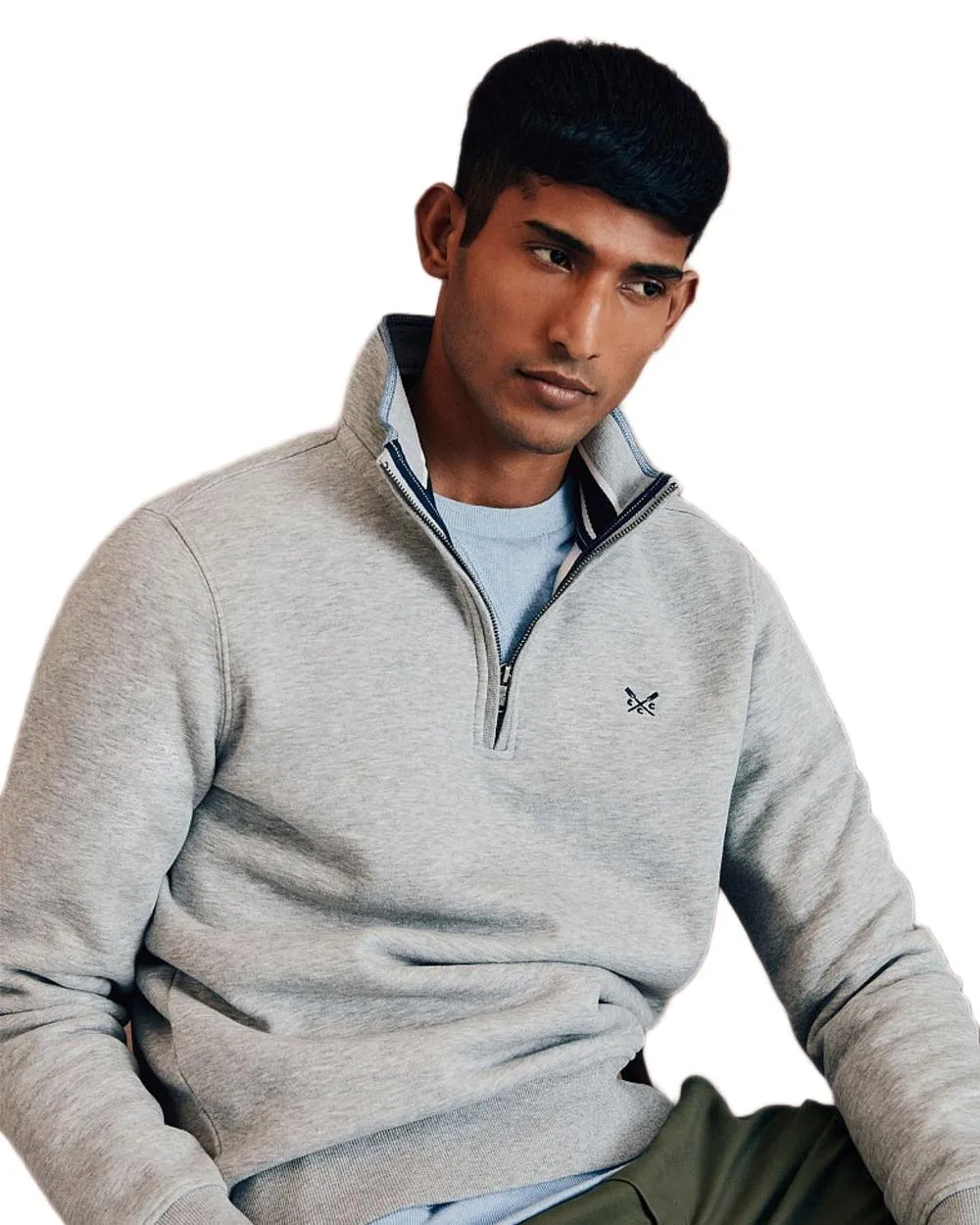 Crew Clothing Mens Classic Half Zip Sweatshirt Warm Sweatshirts for Men