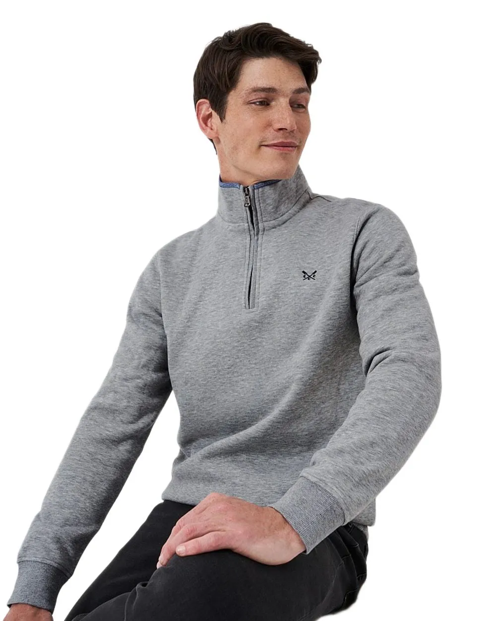 Crew Clothing Mens Classic Half Zip Sweatshirt Warm Sweatshirts for Men