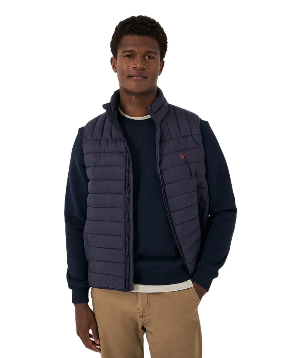 Crew Clothing Mens Lowther Gilet Tartan Plaid Shirts Men