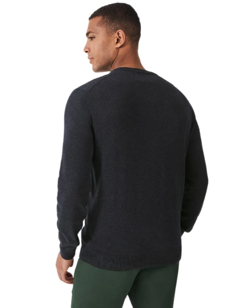 Crew Clothing Mens Organic Cotton V Neck Jumper V-Neck Wool Sweaters