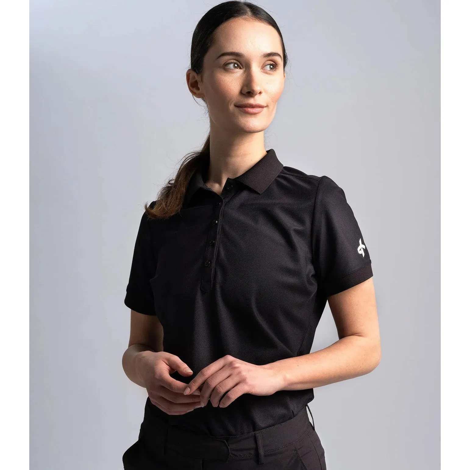 Cross Women'S Amy Polo Golf Shirt - Black All Eyes on You The Fast Lane Choice