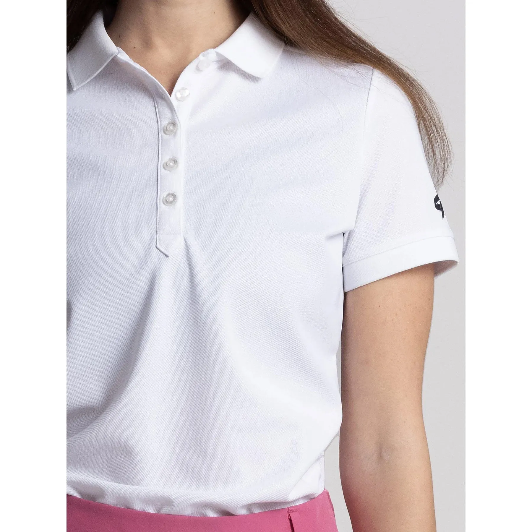 Fearlessly You Made to Move Cross Women'S Amy Polo Golf Shirt - White