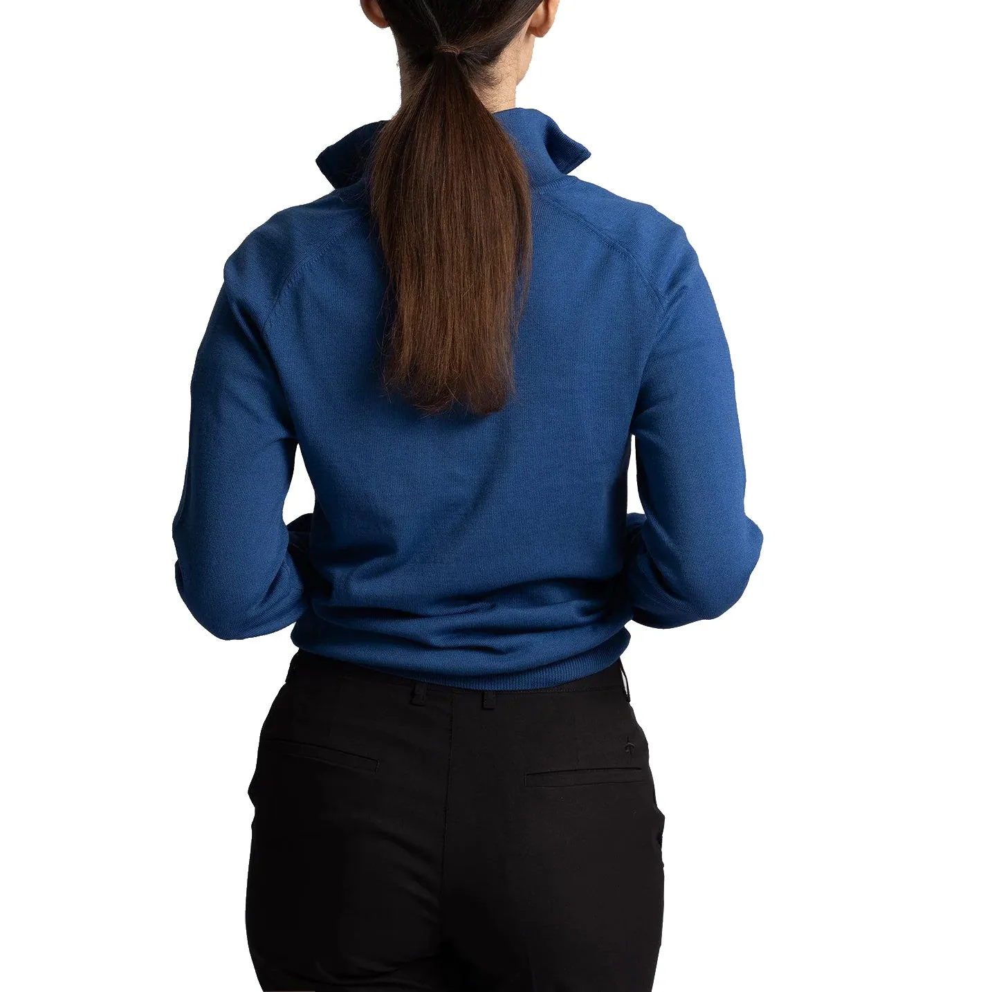 Cross Women'S Greta 1/4 Zip Golf Knit - True Blue Thanksgiving Day Sale