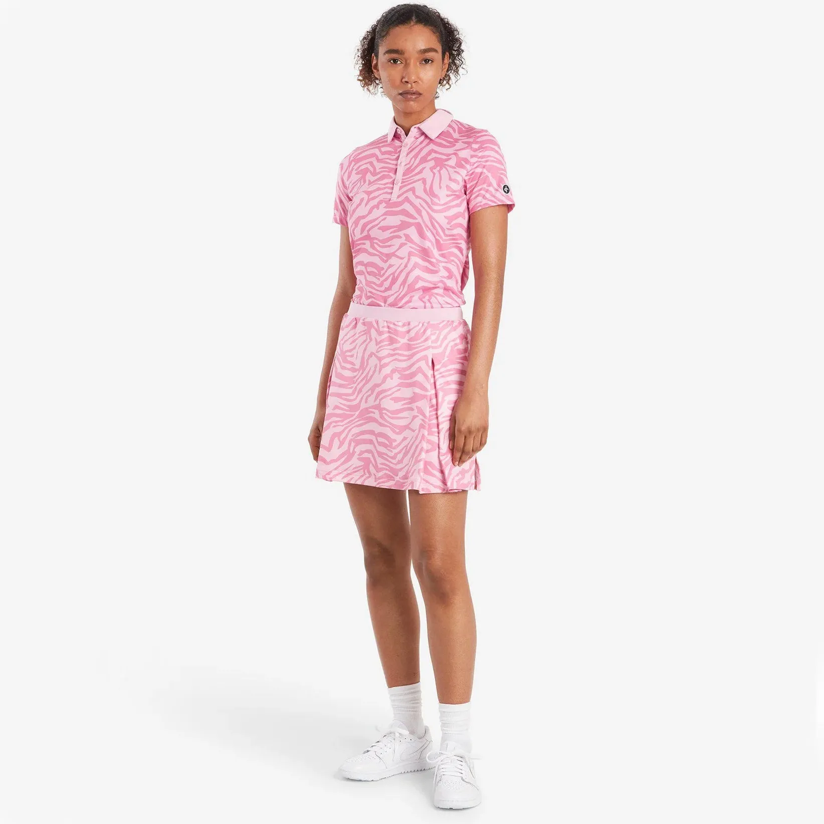 The Fast Lane Choice President's Day Sale Cross Women'S Stella Golf Skort - Pink Zebra