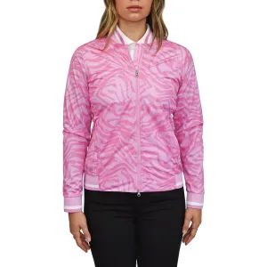 Fuel Your Fire Style Meets Power Cross Women'S Storm Golf Jacket - Pink Zebra