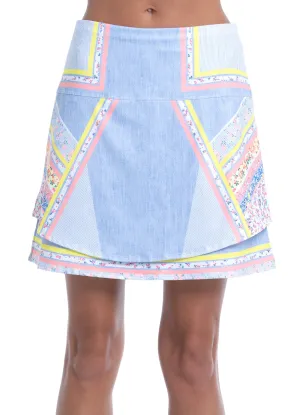 Affordable Chambray Blossom Skort-Short