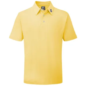 Footjoy Stretch Pique Solid Athletic Polo Shirt - Yellow Exclusive Deal Move Like You Mean It
