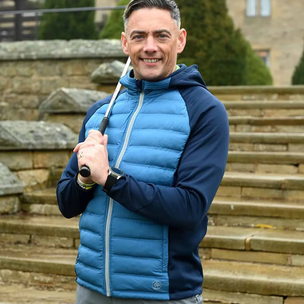 Proquip Helm Quilt Hooded Jacket - Navy/Mid Blue Own the Moment Big Savings