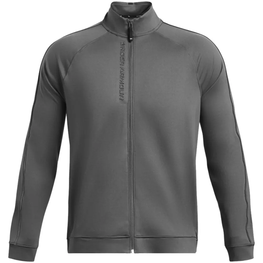 Under Armour Storm Midlayer Full Zip Pullover - Castlerock/White Command Attention
