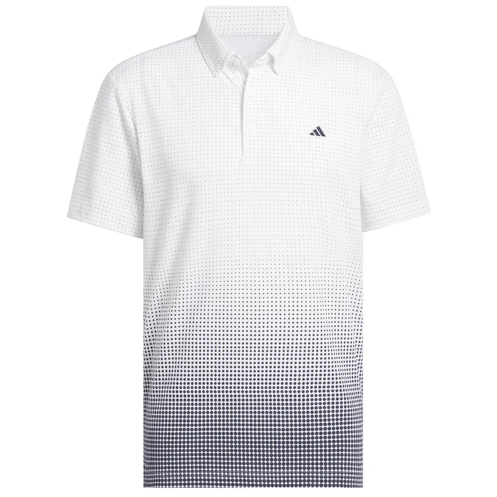 Adidas Go-To Rise Print Polo Shirt - White Winter Sale Built to Perform