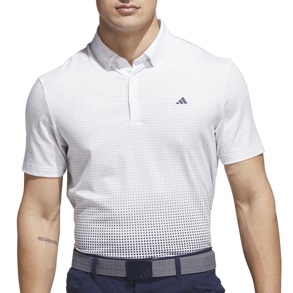 Adidas Go-To Rise Print Polo Shirt - White Be Unstoppable