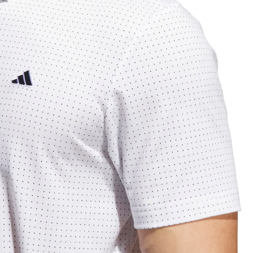 Adidas Go-To Rise Print Polo Shirt - White Walk with Purpose Exclusive Deal