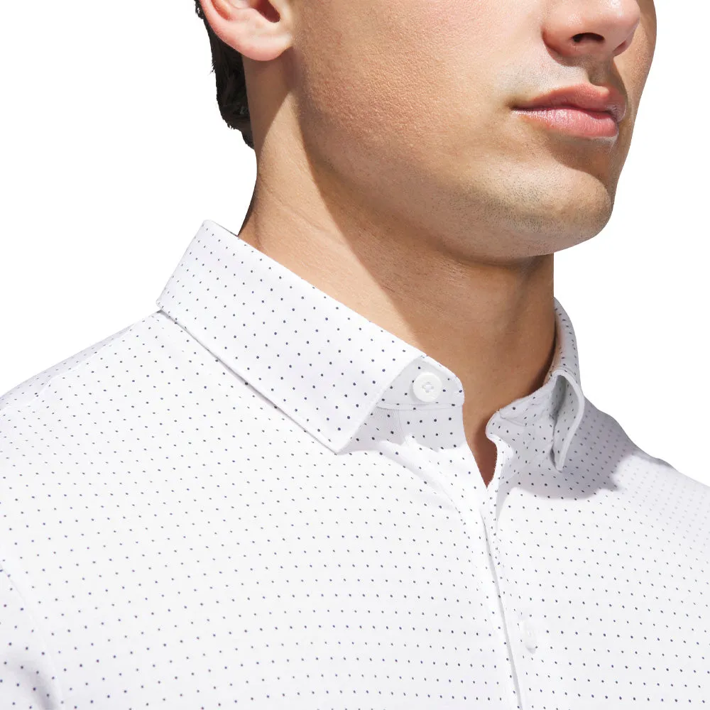 Adidas Go-To Rise Print Polo Shirt - White Footwear for the Fearless Built to Move You