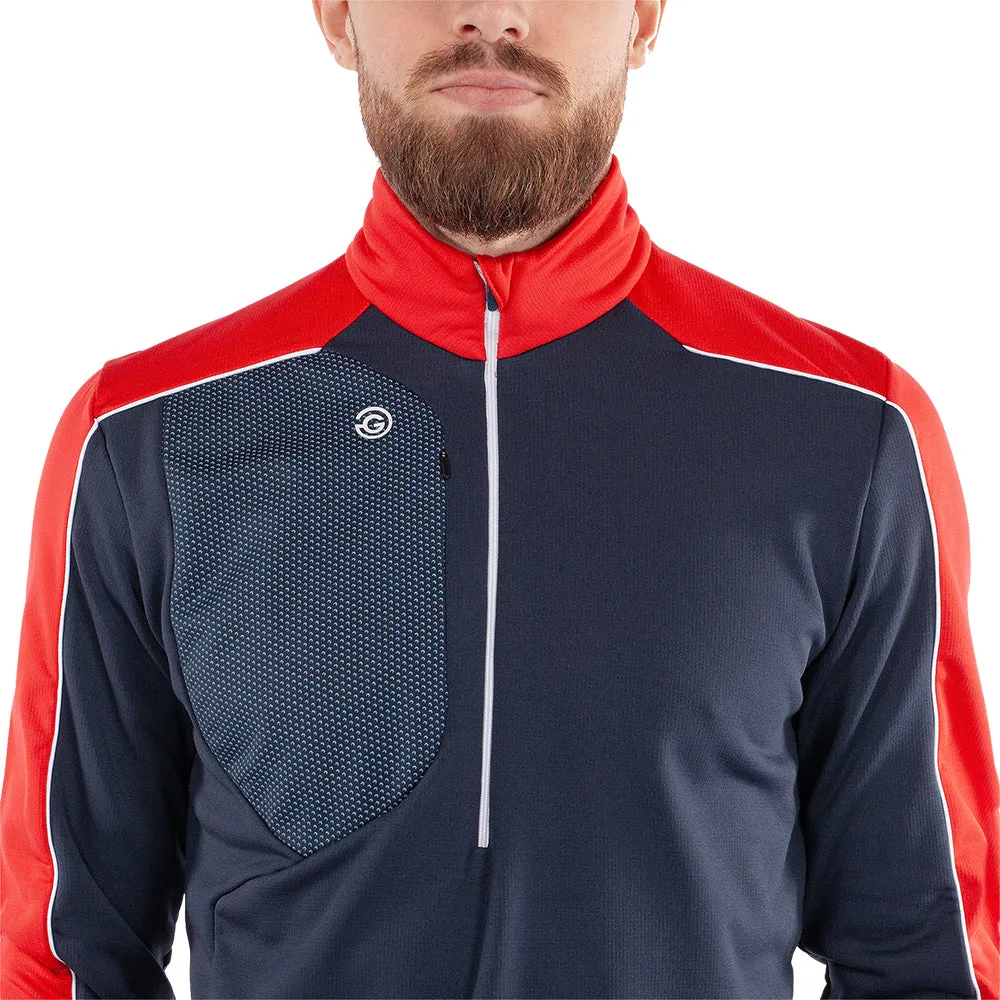 Galvin Green Dave 1/4 Zip Pullover - Navy/Red Economical Built for the Bold