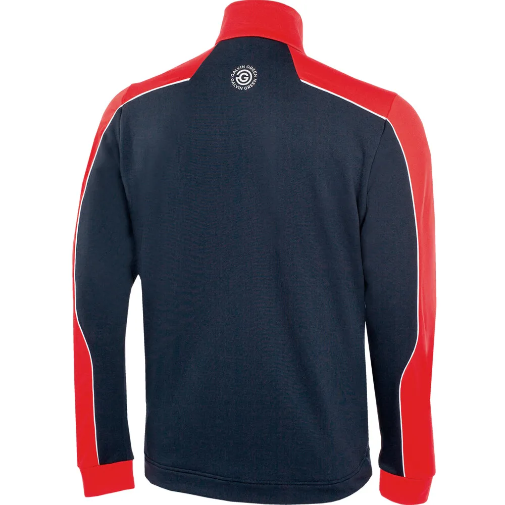 Galvin Green Dave 1/4 Zip Pullover - Navy/Red Engineered for Speed