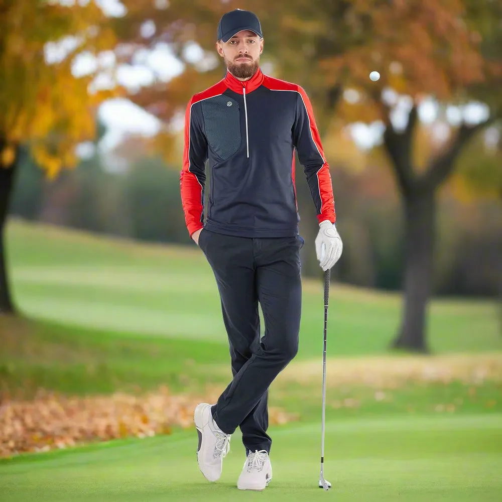 Chase What Moves You Galvin Green Dave 1/4 Zip Pullover - Navy/Red