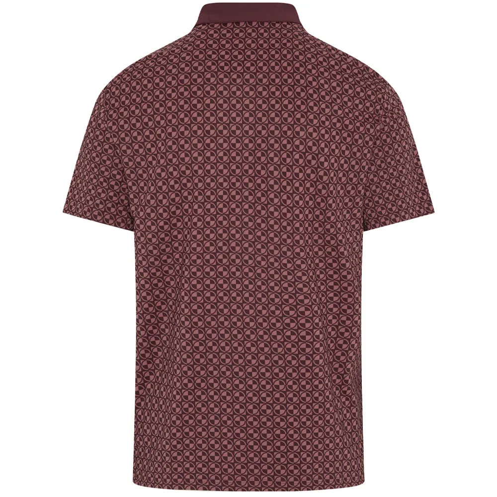 Original Penguin Pete'S Check Print Block Polo Shirt - Mauve Wine All Eyes on You