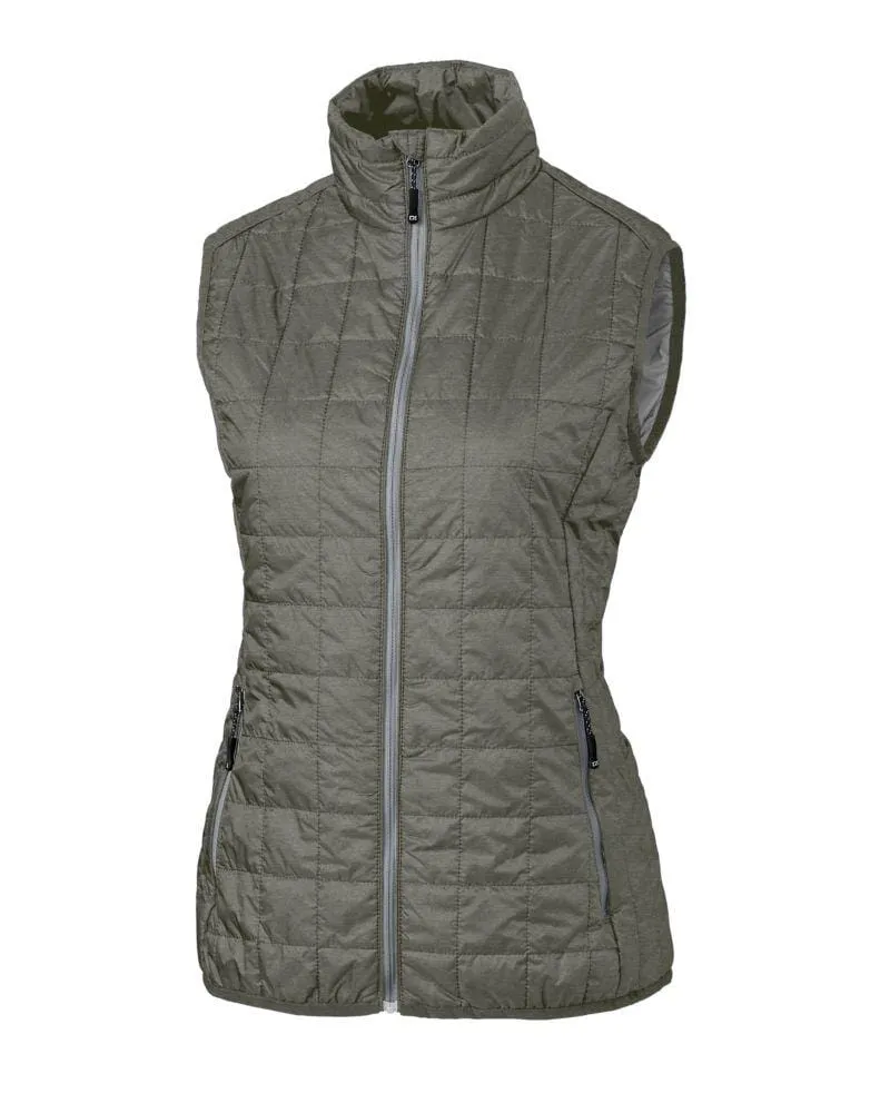 Cutter & Buck - Women'S Rainier Primaloft Eco Full Zip Vest Make a Statement