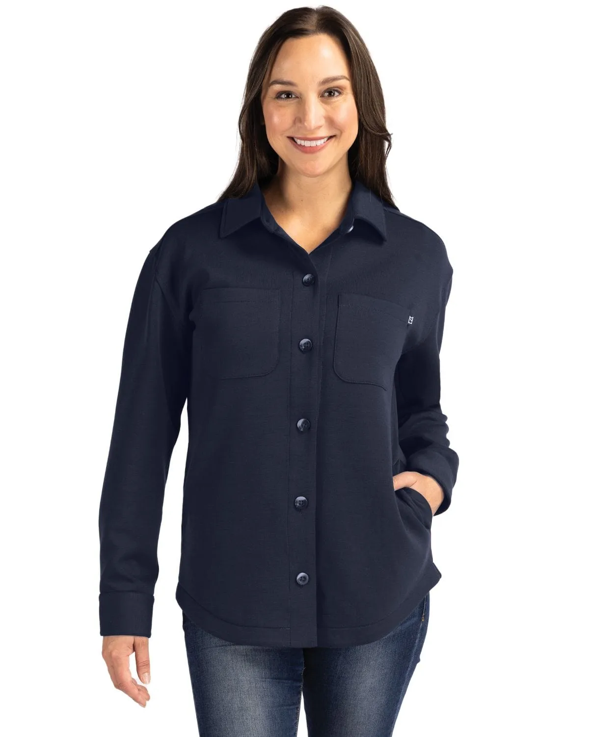 Cutter & Buck - Women'S Roam Recycled Shirt Jacket Stay in Motion