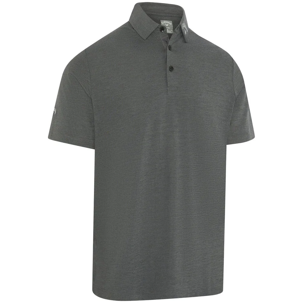 Callaway Ventilated Classic Jacquard Polo Shirt - Caviar Made to Move