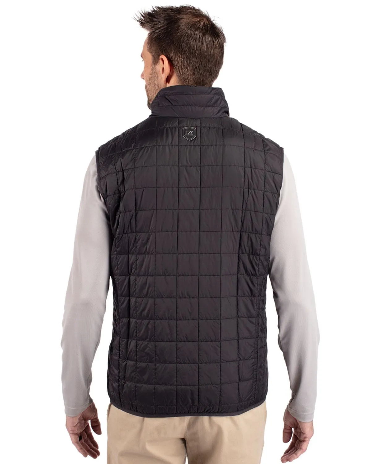 Cutter & Buck - Men'S Rainier Primaloft Eco Full Zip Vest Made to Turn Heads Black Friday Sale