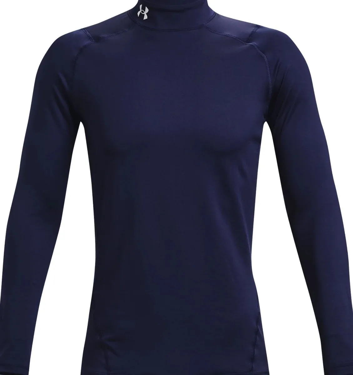 Labor Day Sale Under Armour Coldgear Armour Fitted Mock - Midnight Navy/White