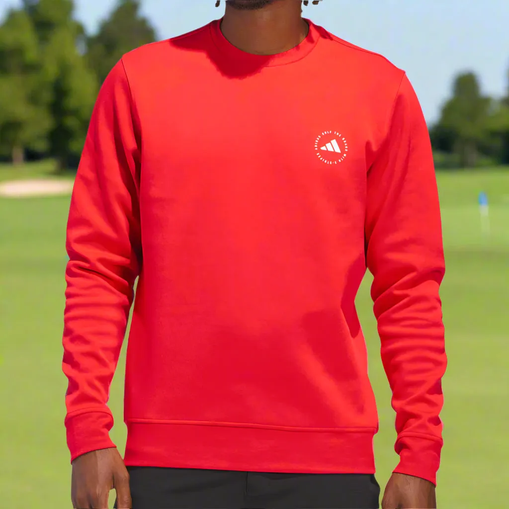 Push Beyond Limits Fuel Your Fire Adidas Core Crewneck Sweater - Pure Ruby