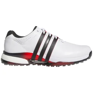Holiday Sale Adidas Tour360 Spikeless Waterproof Shoes - White/Core Black/Lucid Red
