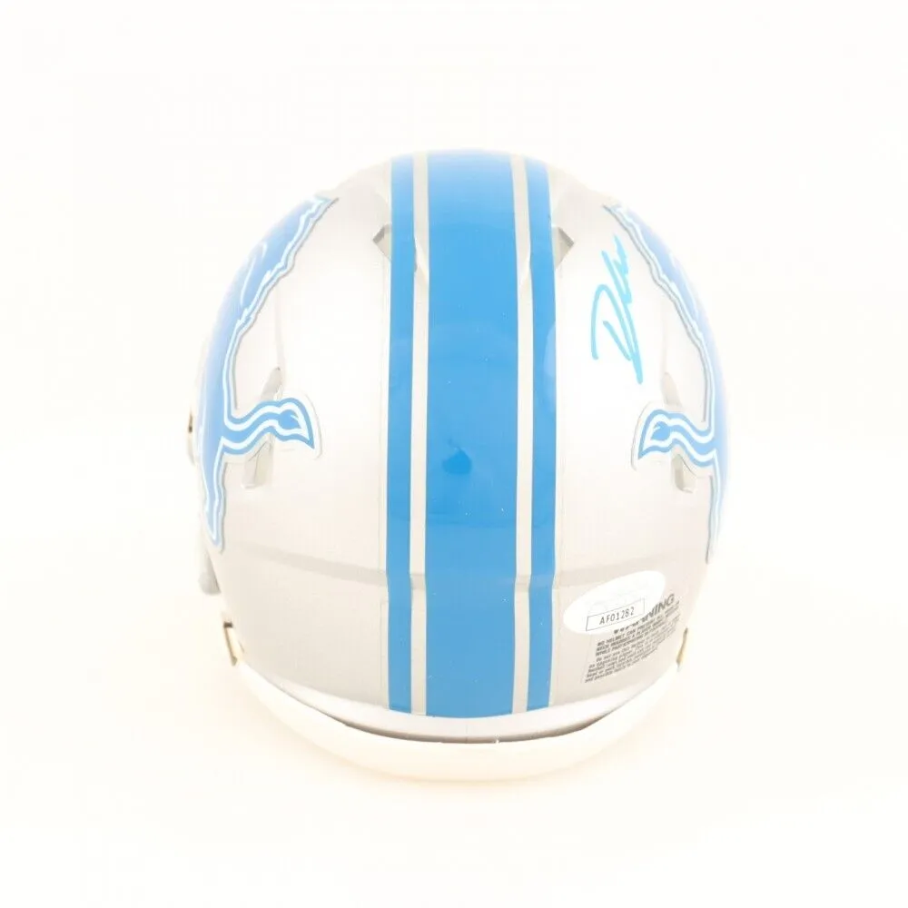 D'Andre Swift Signed Detroit Lions Speed Mini Helmet (JSA & Williams COA) R.B.