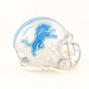 D'Andre Swift Signed Detroit Lions Speed Mini Helmet (JSA & Williams COA) R.B.