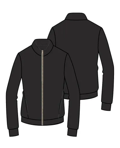 Danni Bomber Jacket - Black Sherpa Walk Loud