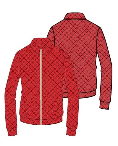 Danni Bomber Jacket - Cherry Quilted Black Friday Sale