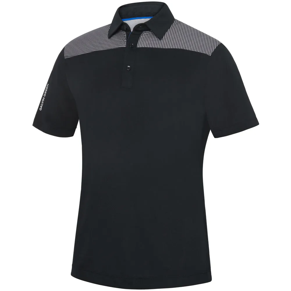 Loud Looks, Smooth Moves All Eyes on You Galvin Green Miran Polo Shirt - Black/Royal Blue