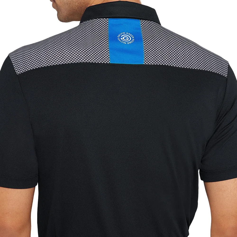 Halloween Sale Galvin Green Miran Polo Shirt - Black/Royal Blue
