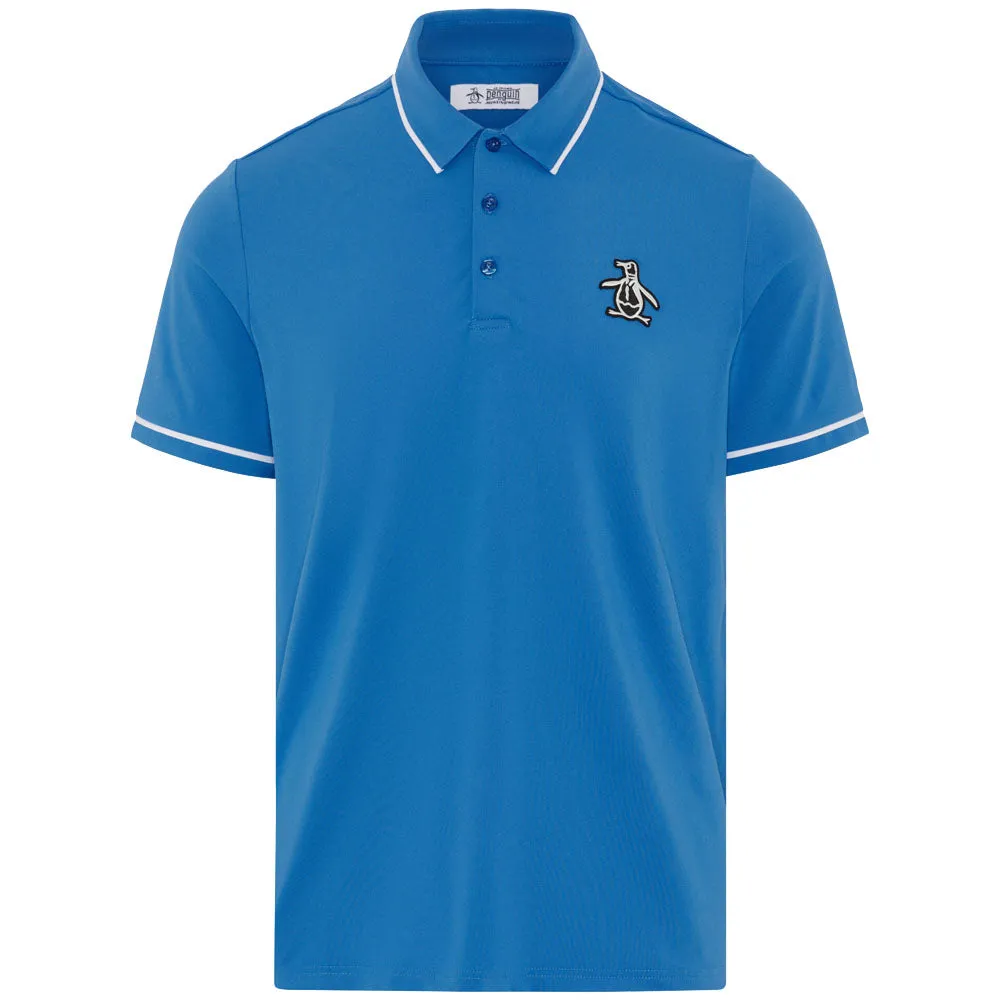 Original Penguin Heritage Polo Large Pete Logo Polo Shirt - Blue Jewel Sweetest Day Sale All Eyes on You