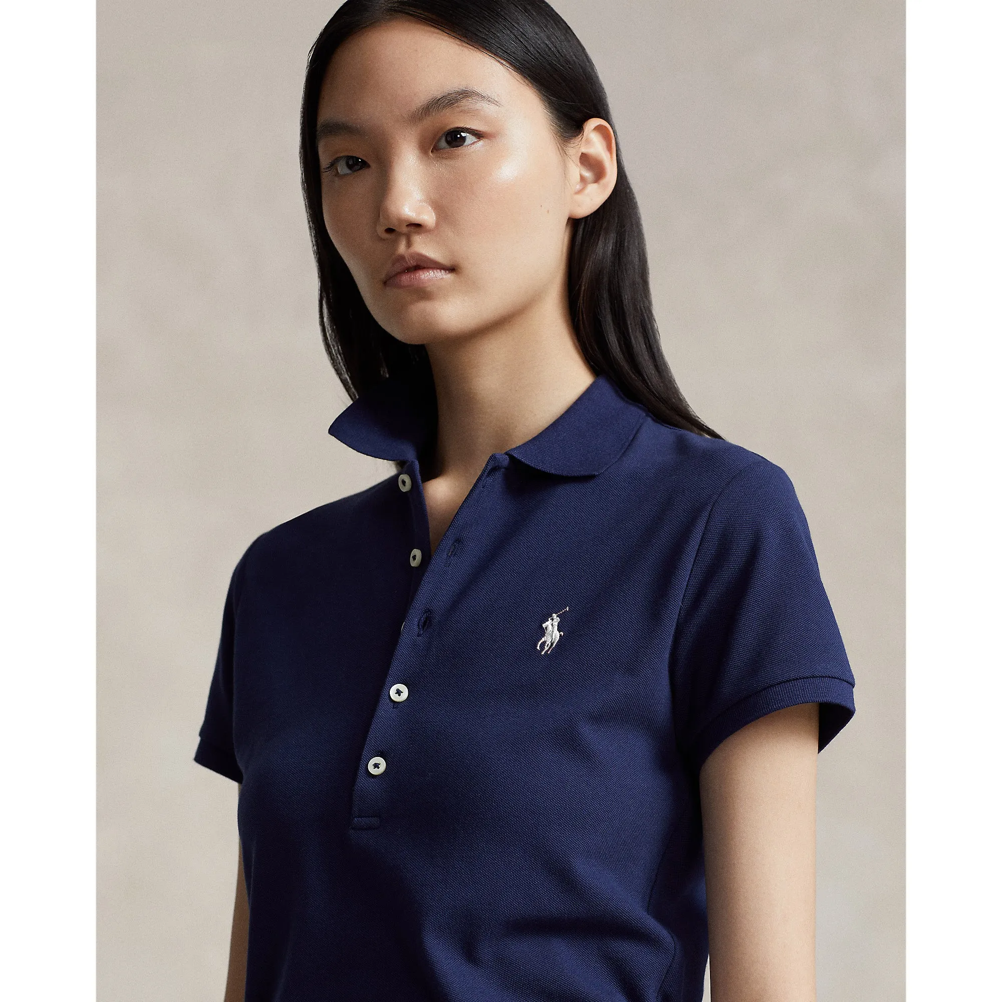 Polo Performance Ralph Lauren Women'S Cotton Tailored Fit Polo Shirt - French Navy Thanksgiving Day Sale