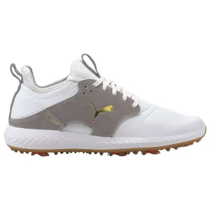 Define Your Own Way Puma Ignite Pwradapt Caged Crafted Spiked Waterproof Shoes - Puma White/High Rise