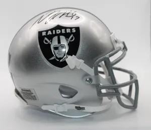 Davante Adams Las Vegas Raiders Custom Signed Mini Helmet