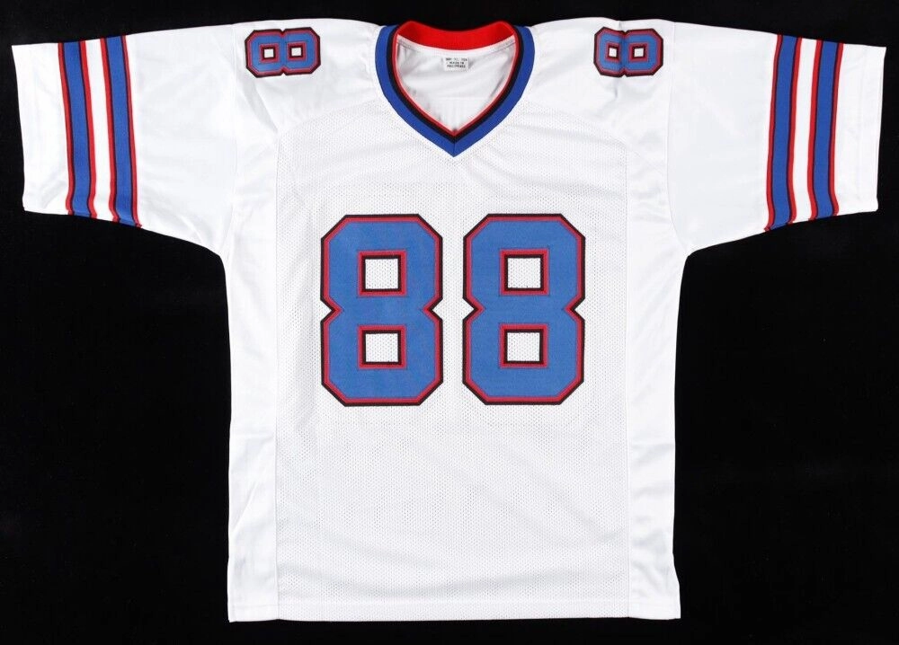Dawson Knox Signed Bills Jersey (JSA COA) Buffalo 2019 #3 Pick/ 2022 Pro Bowl TE