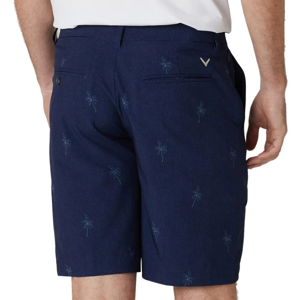 Callaway Palm Print Shorts - Peacoat Loud Looks, Smooth Moves