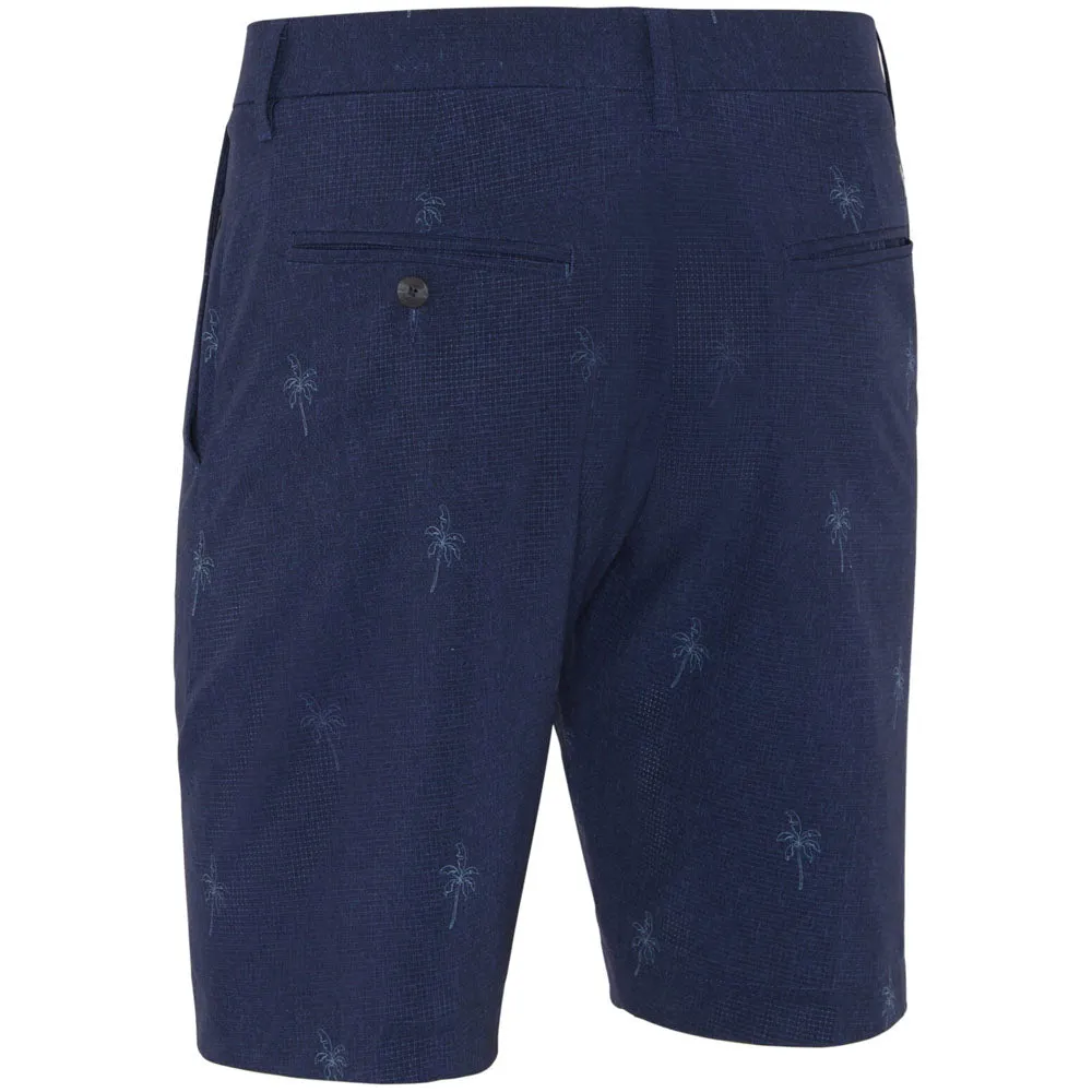 Memorial Day Sale Redefine Classic Callaway Palm Print Shorts - Peacoat