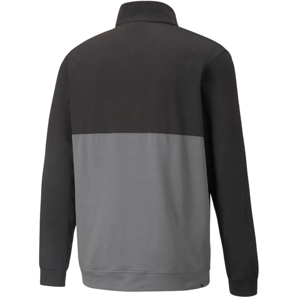 Puma Gamer Colour Block 1/4 Zip Pullover - Black/Quiet Shade Rule the Streets