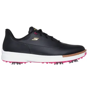 Easter Sale Skechers Go Golf Jasmine 2 Ladies Spiked Waterproof Shoes - Black/Pink