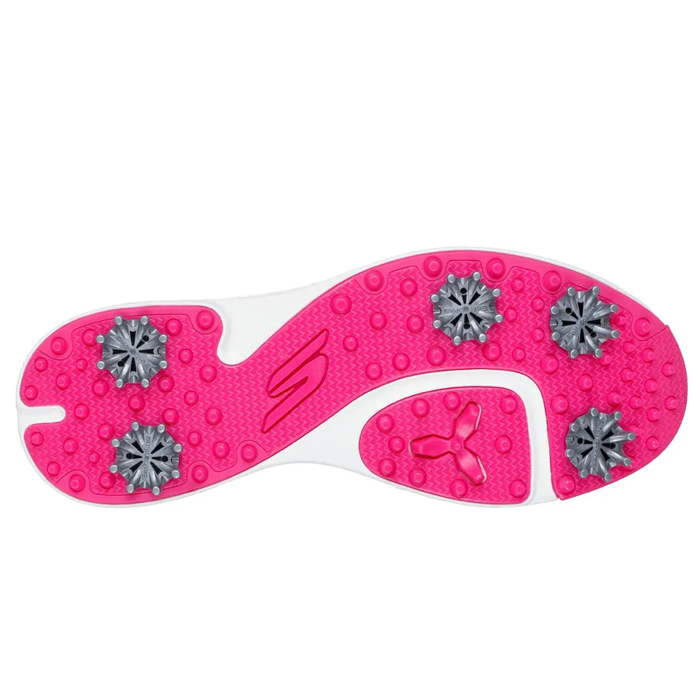 Footwear for the Fearless Autumn Sale Skechers Go Golf Jasmine 2 Ladies Spiked Waterproof Shoes - Black/Pink