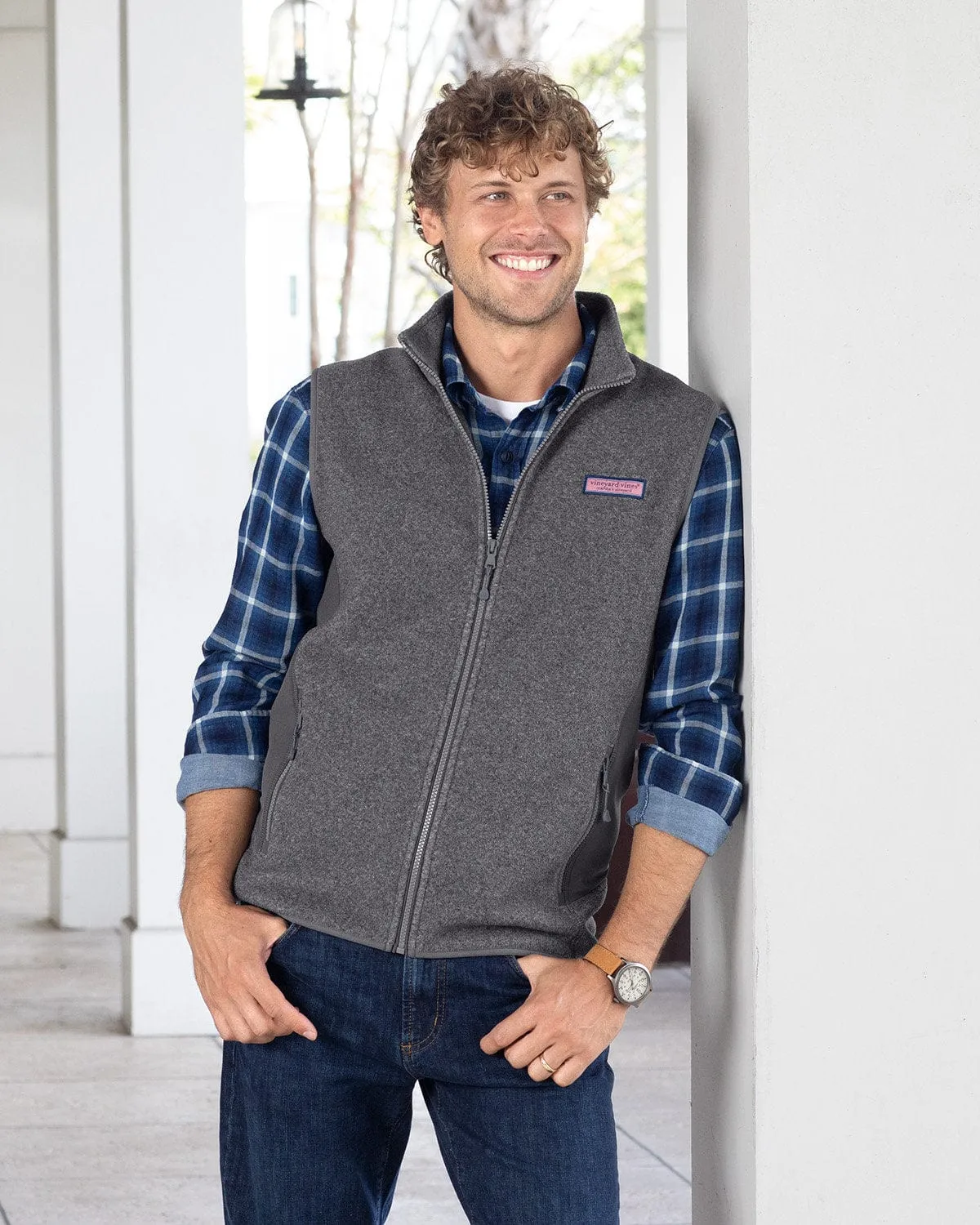 Biggest Sale of the Year Define Your Own Way Vineyard Vines - Men'S Harbor Fleece Vest