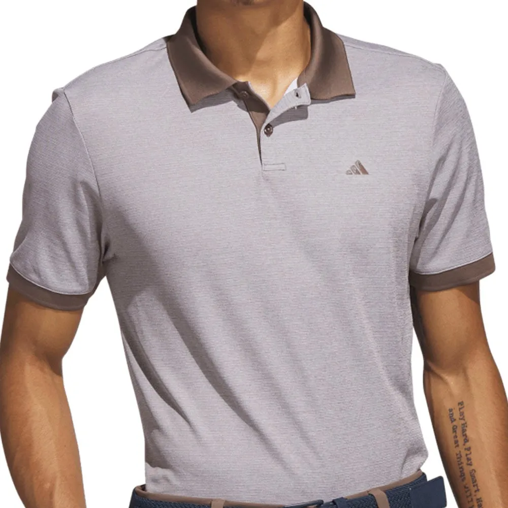 Adidas No Show Polo Shirt - Earth Strata Chase What Moves You The Fast Lane Choice