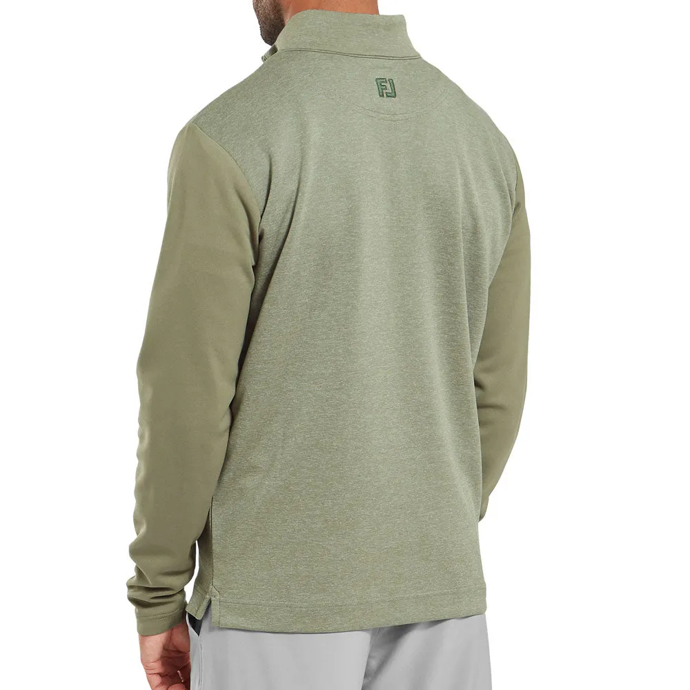 Step Into Strength Footjoy Tonal Heather Chill-Out Pullover - Olive