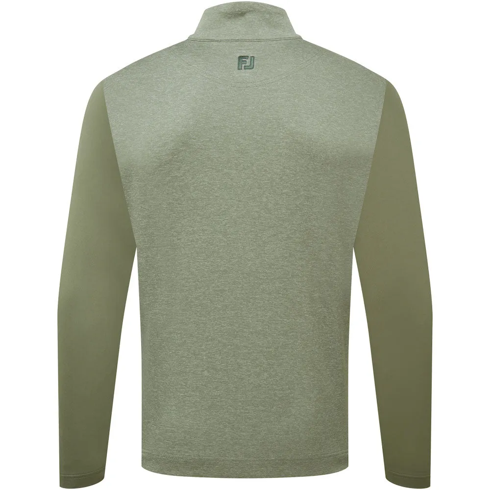 Stride with Confidence Sweetest Day Sale Footjoy Tonal Heather Chill-Out Pullover - Olive
