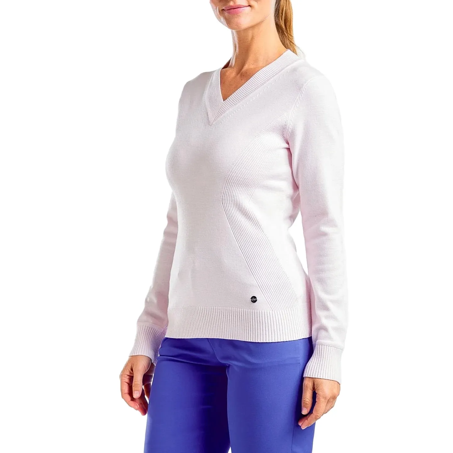 No Limits, Just Style Fearlessly You Nivo Women'S Nicole V-Neck Sweater - Pink Sugar