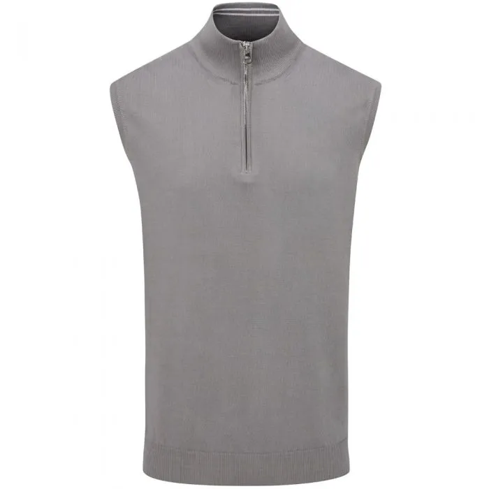 Oscar Jacobson Bob 1/2 Zip Sleeveless Pullover - Charcoal Thanksgiving Day Sale Move Beyond Ordinary